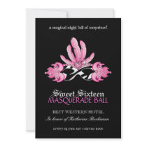 Sweet Sixteen Masquerade Invitation