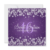 Sweet Sixteen Party Winter Sparkle Purple