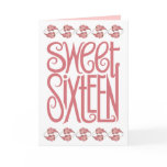 Sweet Sixteen Petals Birthday Card