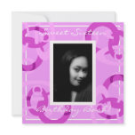 Sweet Sixteen Pink Mod Circles Birthday Card invitations