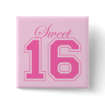 Sweet Sixteen (Script) Pinback Buttons