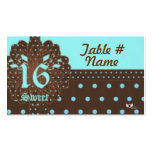 Sweet Sixteen's Gift Place & Thank You Card-Cust. Business Card Templates