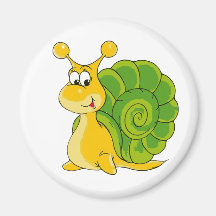 Sweet Smiling Snail Magnet