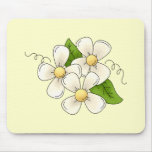 Sweet Spring Flower Blossom Cartoon Clipart Design mousepads