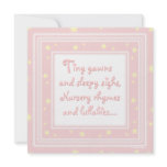 Sweet Stars Pink Baby Shower Invitation