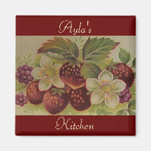Sweet Strawberries Fridge Magnet