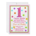 Sweet Surprise 1st  Birthday Invitation
