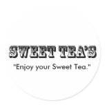sweet-teas, "Enjoy your Sweet Tea." stickers
