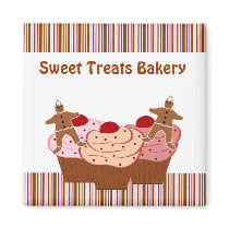 Sweet Treats Bakery Business Magnets