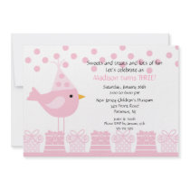 Sweet Treats Birdie Birthday Invitation