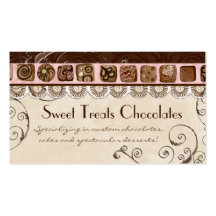 Sweet Treats Dessert Bakery Business Cards
