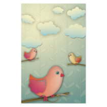 sweet tweet birds and clouds design personalized flyer