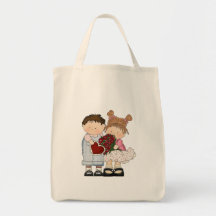 sweet valentine kids canvas bags