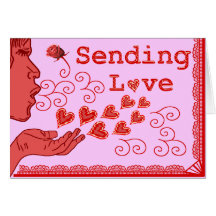 Sweet Valentine's Birthday Missing You Love Card