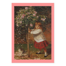 Sweet Victorian Style Gift Tags Miss Tartan-Rose Business Card Templates