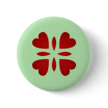 Sweet vintage look red hearts buttons