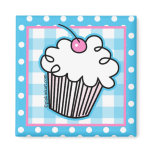 Sweet White Cupcake Kitchen Magnet