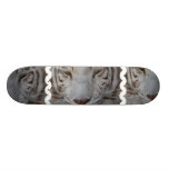 Sweet White Tiger Skateboard