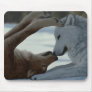 Sweet wolf couple mouse pads