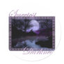 Sweetest Darkness (wolf moon) Round Sticker