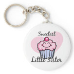 Sweetest Little Sister Key Chains