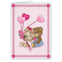Sweetheart Bears - blank inside Greeting Card