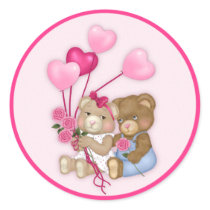 Sweetheart Bears Stickers