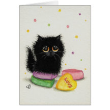 Sweetheart Love Valentines' Day Cat Card