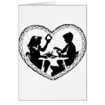 Sweetheart Silhouette Valentine Heart Card