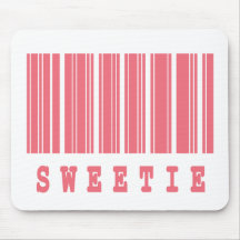 sweetie barcode design mousemat
