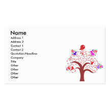 sweetie bird and love tree business cards