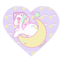 Sweetie Dreams Unicorn Heart Sticker