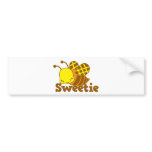 SWEETIE Honey Bee kawaii cutie design bumper stickers