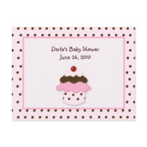 Sweetness Cupcake Baby Shower Advice Cards