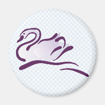 Swella Swan Fridge Magnets