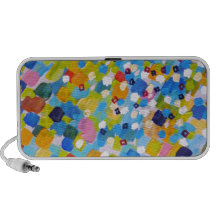 SWEPT AWAY 1 - Bright Colourful Rainbow Blue Ocean Travel Speaker