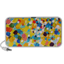 SWEPT AWAY 2 - Vibrant Colourful Rainbow Mango Art Mp3 Speaker