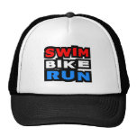 Swim Bike Run Mesh Hat