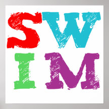 SWIM letters Posters