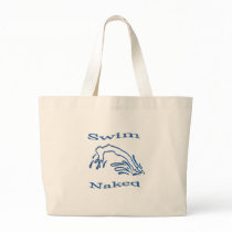 Swim Naked Canvas Bag