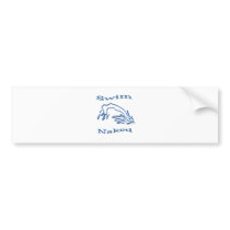 Swim Naked Bumper Sticker
