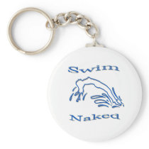 Swim Naked Key Chain