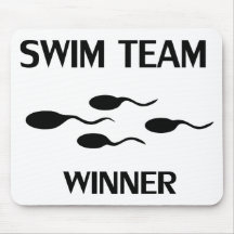 swim team winner icon mouse pad