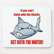Swim with the Sharks Mousepad