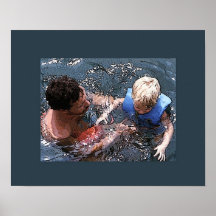 Swimming at the Lake Posters