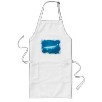 Swimming Beluga Whales Long Apron