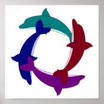 Swimming Dolphins