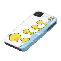 Swimming duck family iPhone 4 Case-Mate case