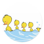 Swimming duck family sticker