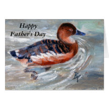 Swimming Duck Father's Day Card